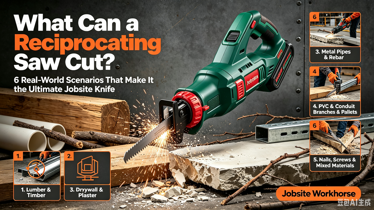 What Can a Reciprocating Saw Cut? 6 Real-World Scenarios That Make It the "Ultimate Jobsite Knife"