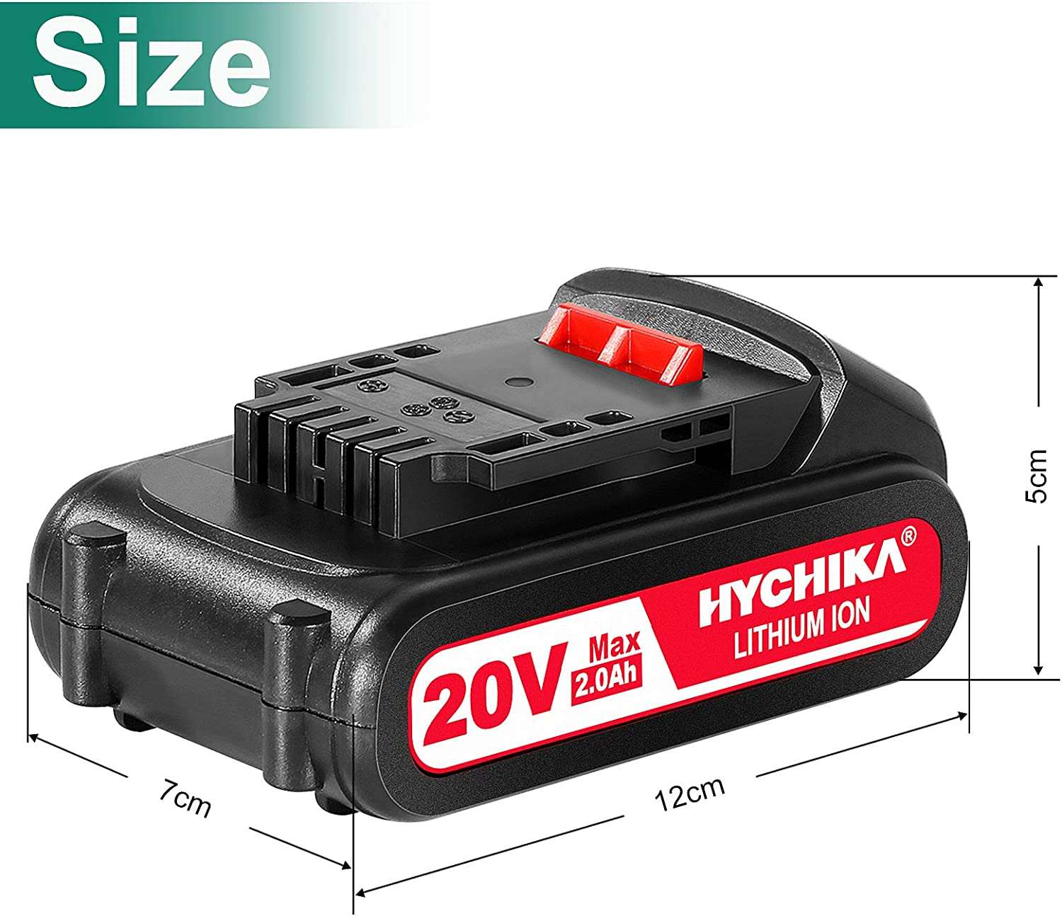 Lithium Battery 18V/20V, 2000mAh for Hychika Power Tools(Shipping From China) - HYCHIKA