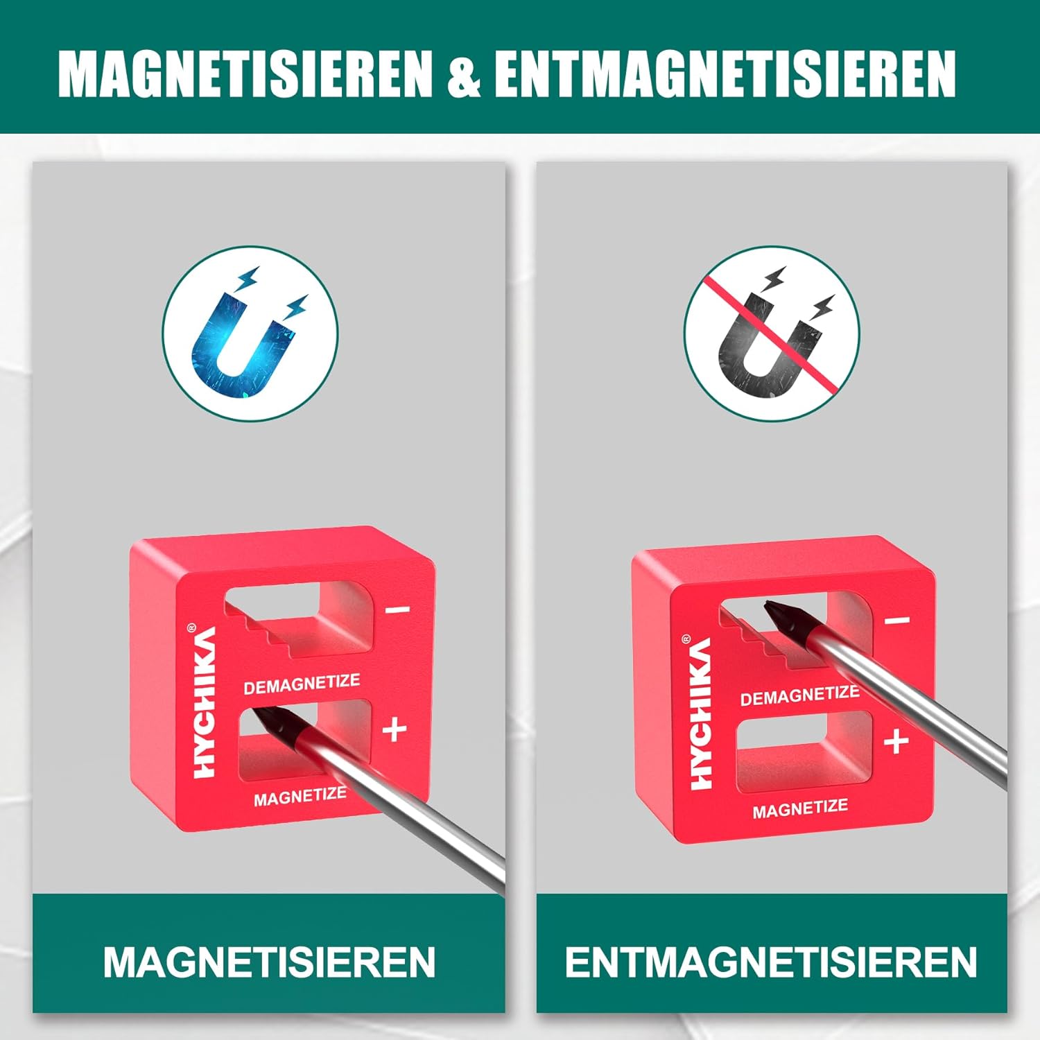 HYCHIKA Screwdriver Set, 51 Pieces Screwdriver Set, Including Cross Screwdriver Flat Screwdriver and Precision Screwdriver, Suitable for DIY, Maintenance Furniture, Computer, Toys