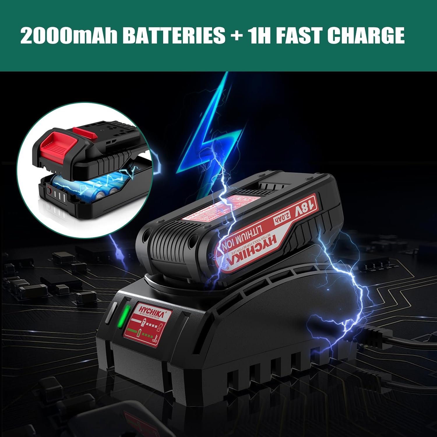 Cordless Drill Driver 18V,2.0Ah Battery, 26Pcs Combi Drill Accessories, 35Nm Max