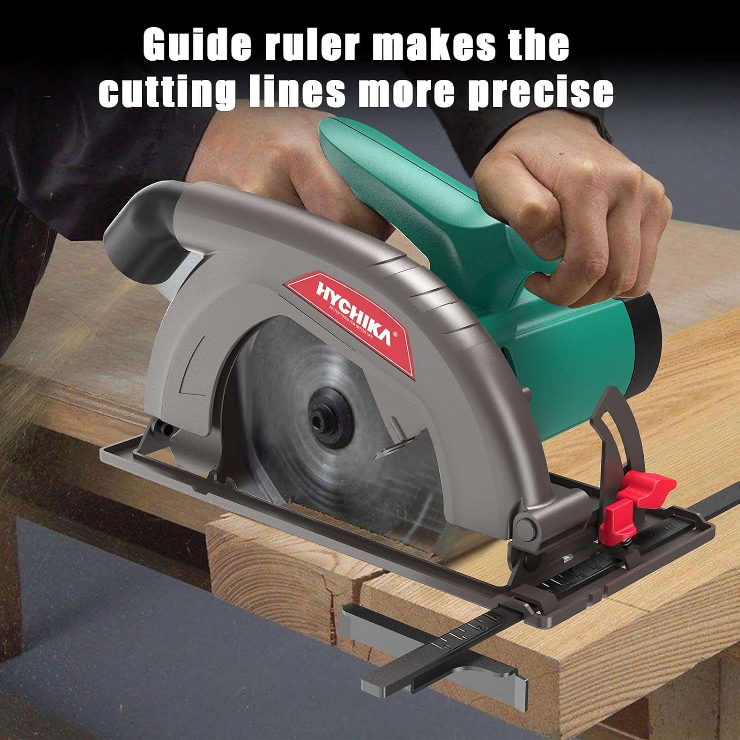 HYCHIKA Circular Saw, 1300W Electric Saw 4500RPM(UK/EU)
