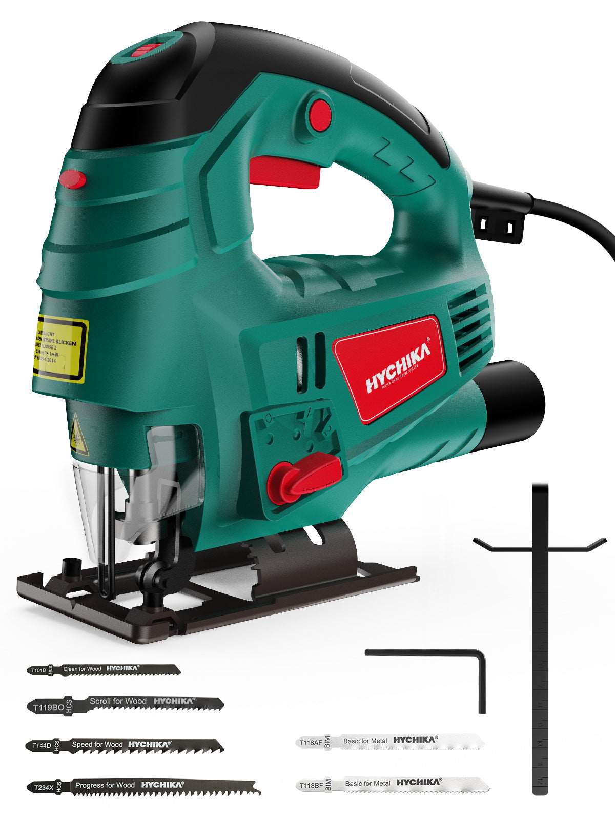 HYCHIKA Elektrische Stichs ge 750 W Mit Laser Und 6 S gebl ttern 800 hychika-elektrische-stichs-ge-750-w-mit-laser-und-6-s-gebl-ttern-800