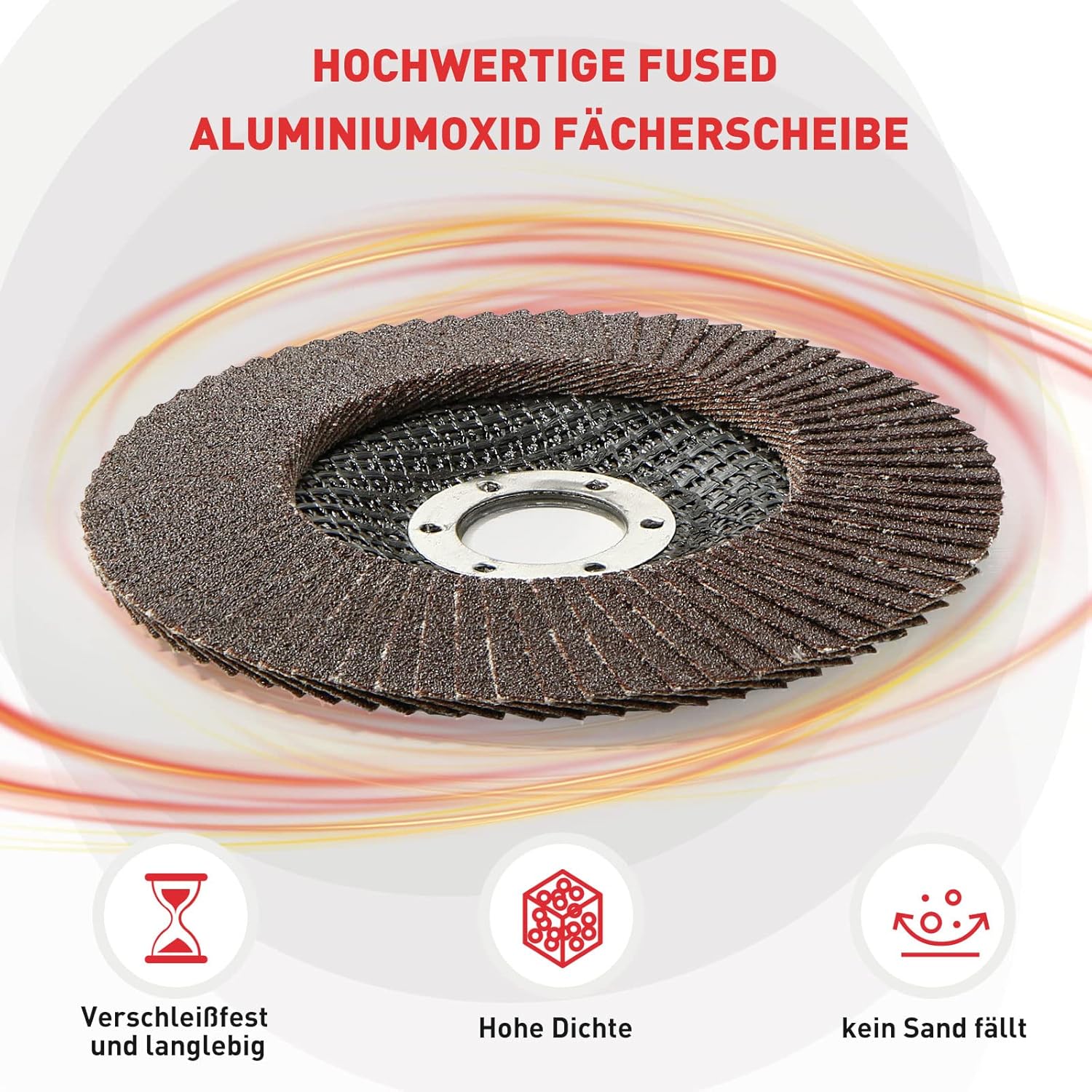 HYCHIKA 125mm Flap Discs, 120 Grit Angle Grinder Sanding Discs