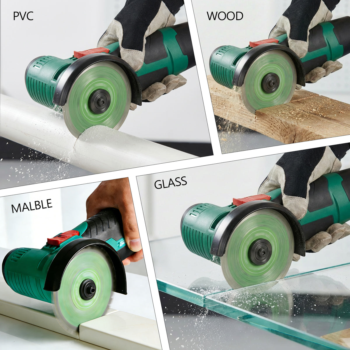 HYCHIKA 5-Piece Diamond Cutting & Grinding Disc Set — 4.5" for Automotive Body, Exhaust & Chassis Work