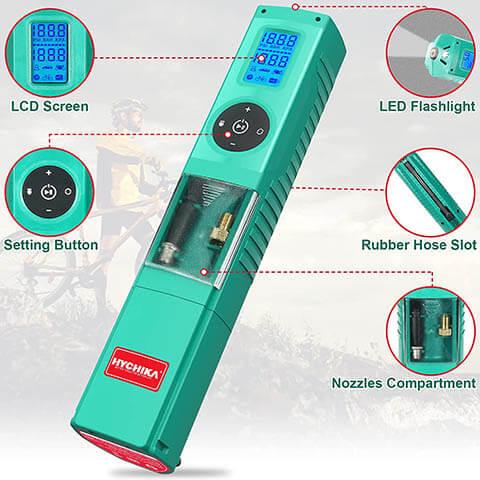 Cordless Air Compressor, Portable Tire Inflator Power Bank 160PSI - HYCHIKA