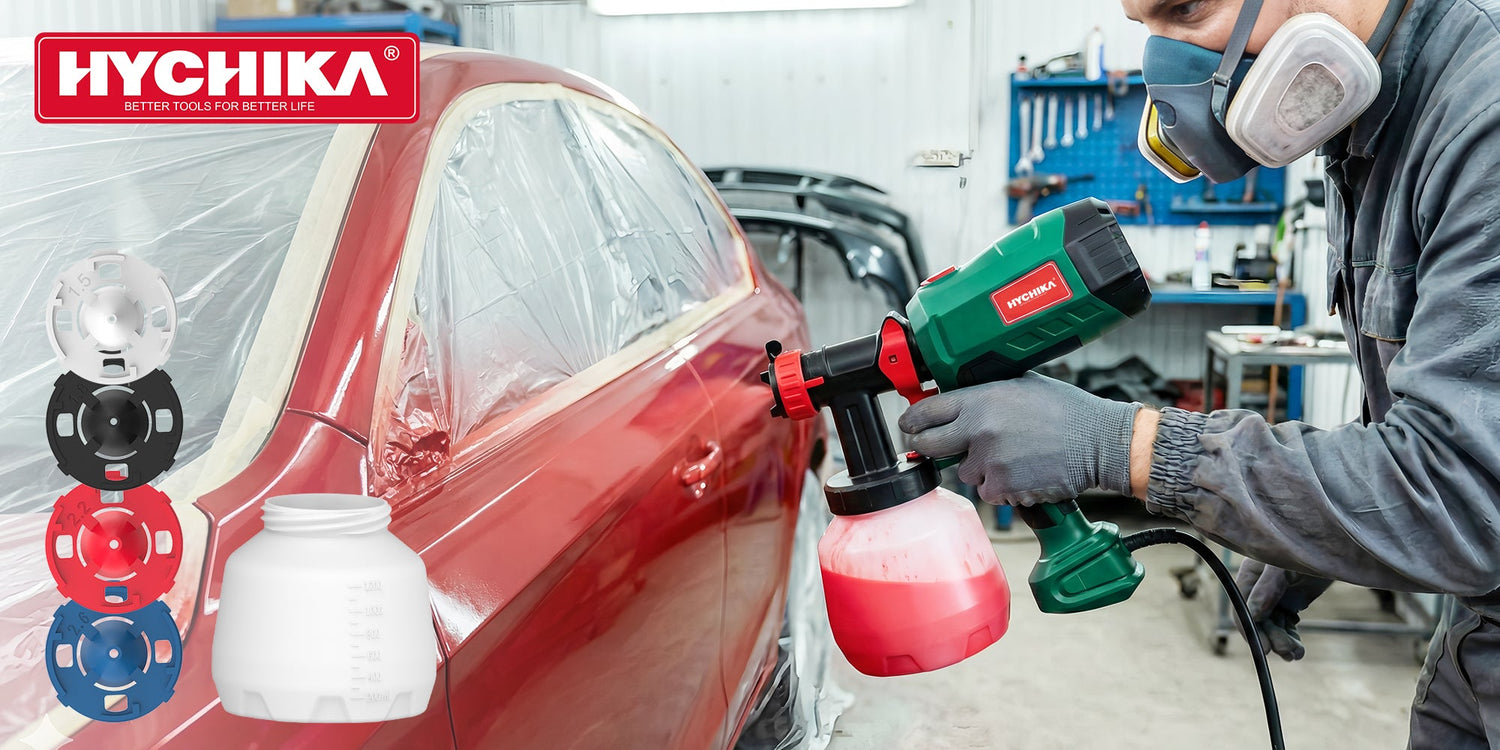 Spray chameleon color shift pigment, metallics, base, clear coat without an air compressor.