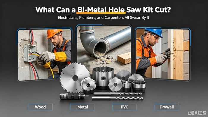 What Can a Bi-Metal Hole Saw Kit Cut? Electricians, Plumbers, and Carpenters All Swear By It