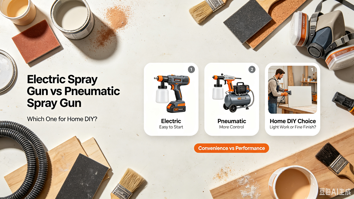 Electric Spray Gun vs Pneumatic Spray Gun: Which One for Home DIY?