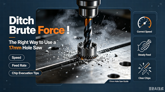 Ditch "Brute Force"! The Right Way to Use a 17mm Hole Saw: Speed, Feed Rate & Chip Evacuation Tips