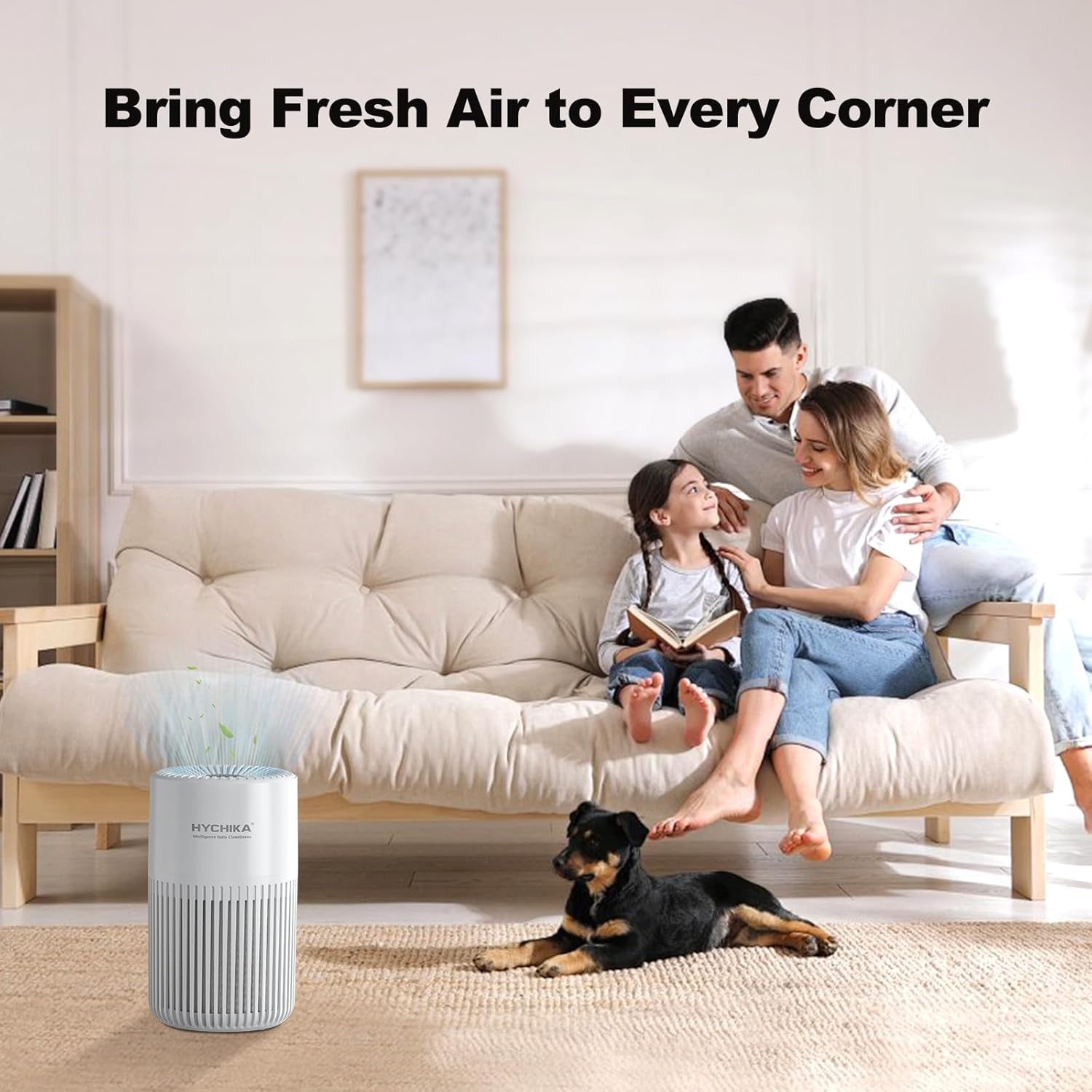 HYCHIKA HEPA Air Purifier for Home & Bedroom, True H13 Filter