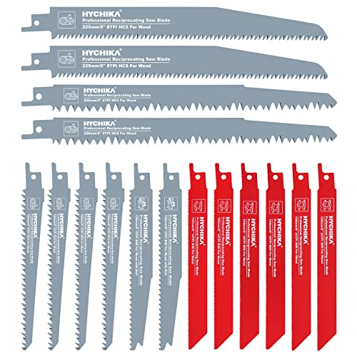 8PCS/16PCS Reciprocating Saw Blades, HYCHIKA Sabre Saw Blades