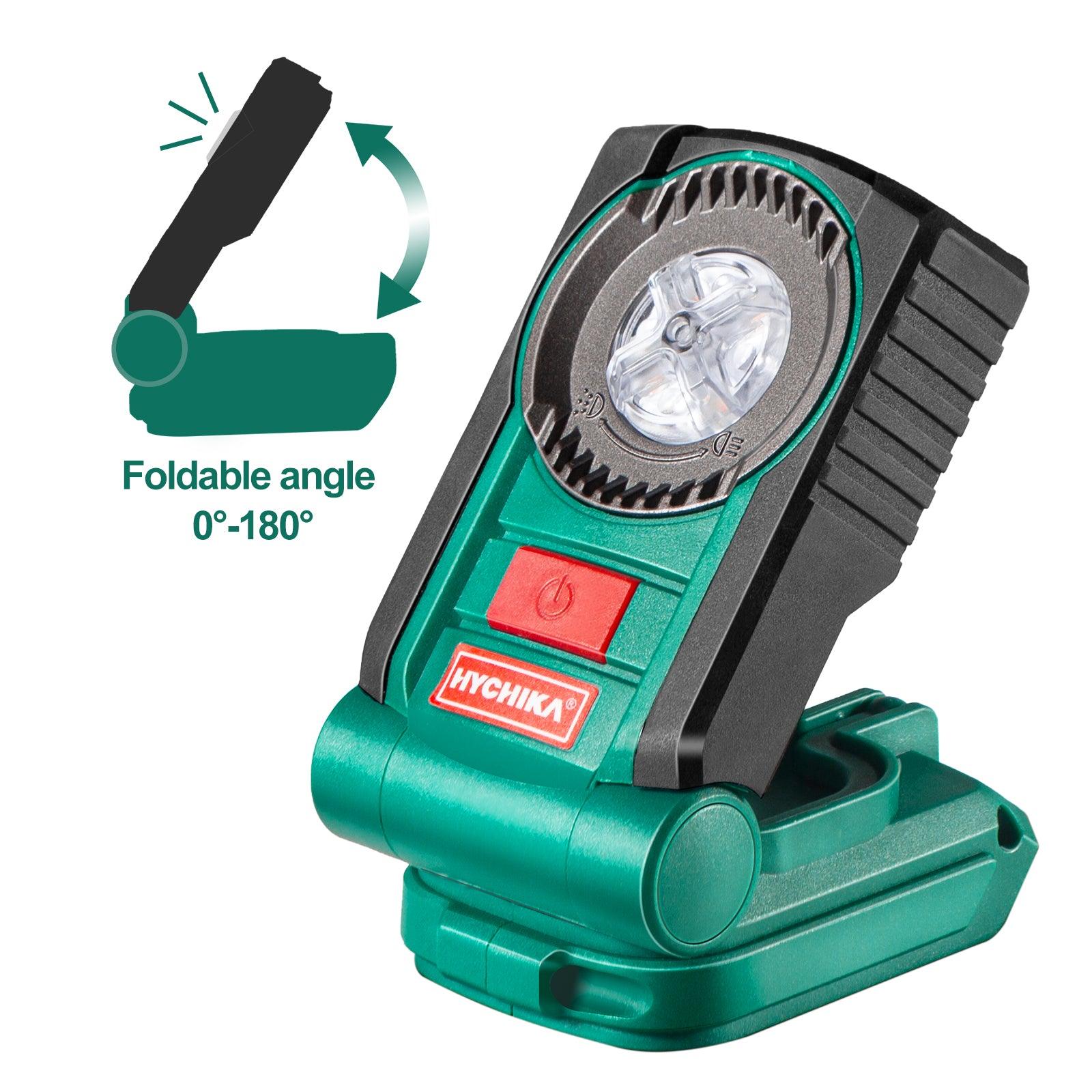 Cordless Light, HYCHIKA Portable Work Light, 18V System Battery - HYCHIKA