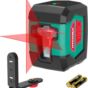 Laser Level, HYCHIKA 50 Feet Cross Line Laser, Self-Leveling with Dual Modules