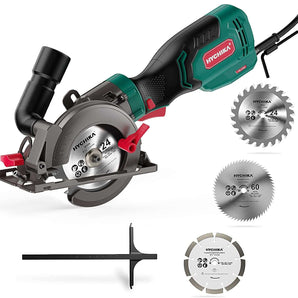 HYCHIKA Electric Mini Circular Saw 750W 6.2A 3500RPM (US/EU) - HYCHIKA