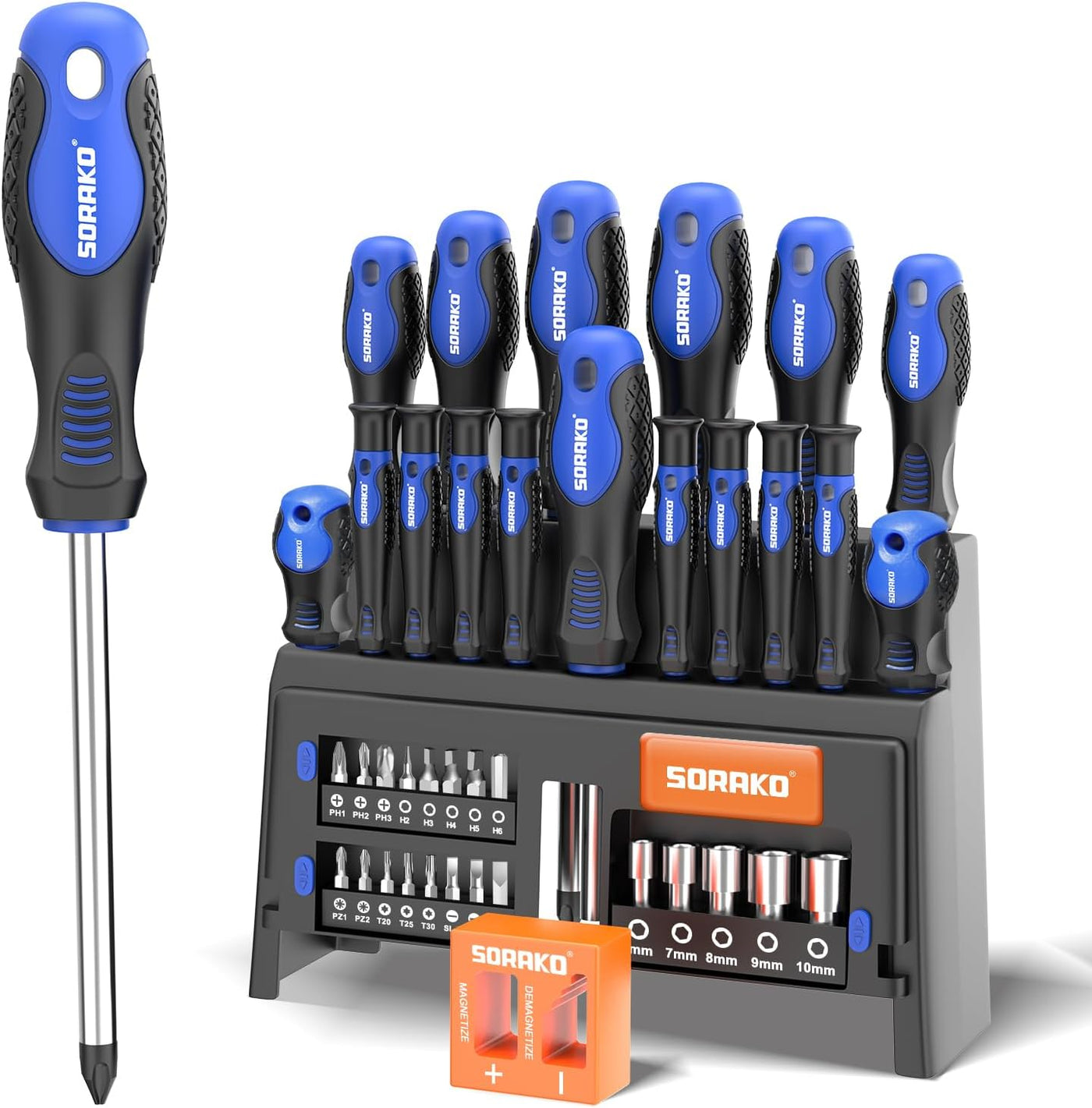 SORAKO 40-Piece Magnetic & Precision Screwdriver Set with Holder