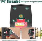 HYCHIKA Laser Level 15 M, Horizontal and Vertical Cross Line Laser, Green Laser Spirit Level 3 Levels of Brightness Adjustment