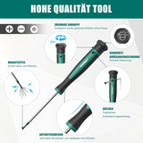 HYCHIKA Screwdriver Set, 51 Pieces Screwdriver Set, Including Cross Screwdriver Flat Screwdriver and Precision Screwdriver, Suitable for DIY, Maintenance Furniture, Computer, Toys