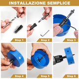HYCHIKA 100mm Bi-Metal Hole Saw Cutter for Metal & Wood