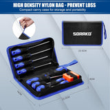 SORAKO 11 PCS Magnetic Screwdriver Set with Magnetizer